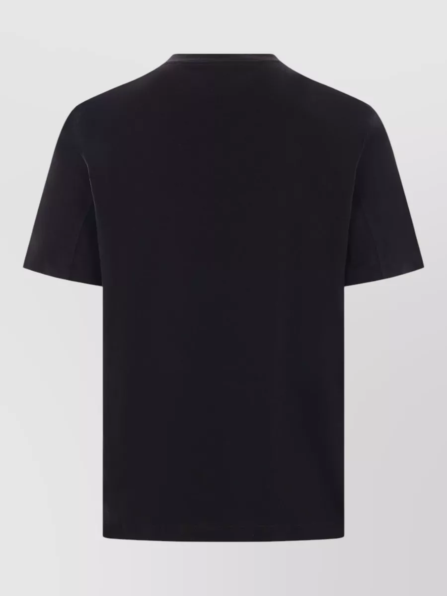 Brunello Cucinelli Cotton T Shirt Ribbed Neck Short Sleeves