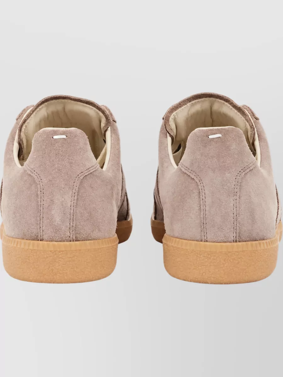 Maison Margiela Leather Lace-Up Sneakers