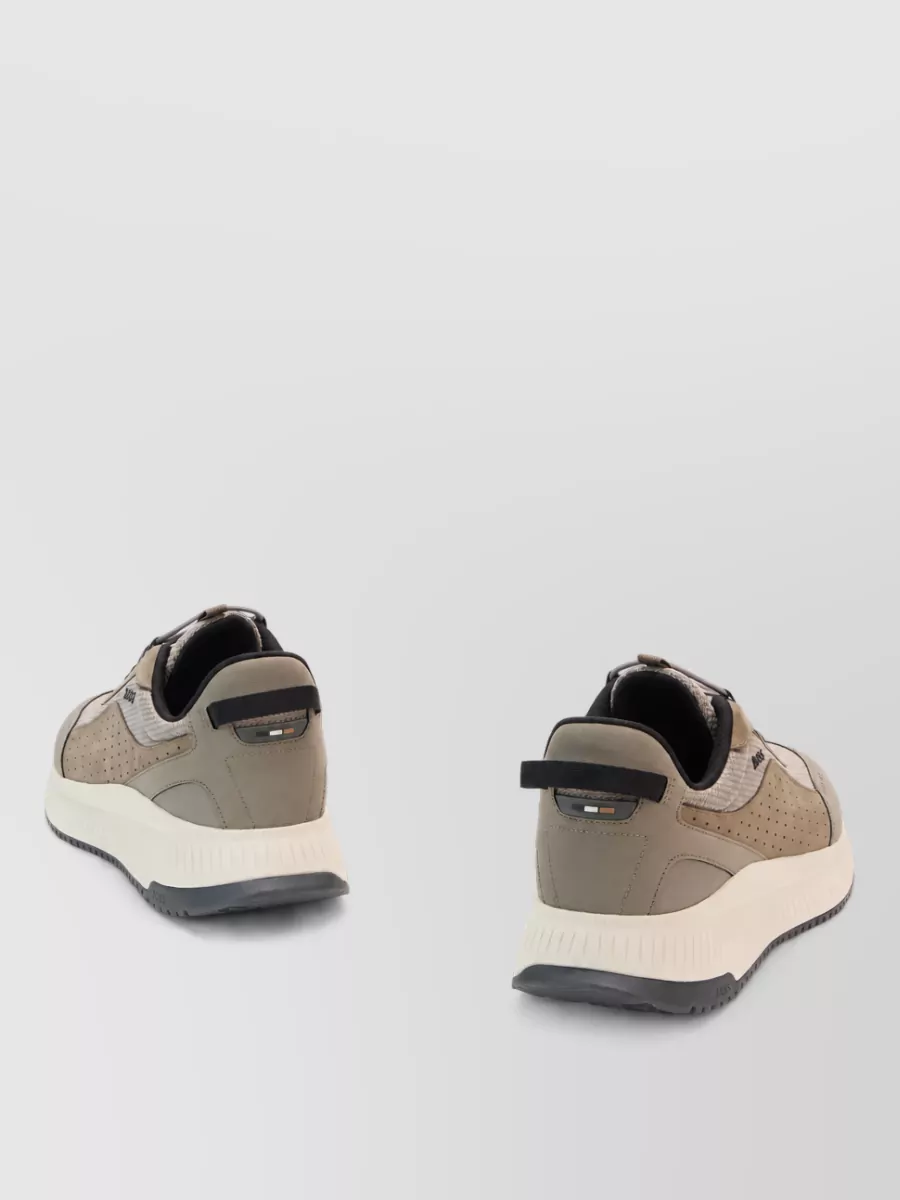 Boss Calf Leather Low-Top Sneakers