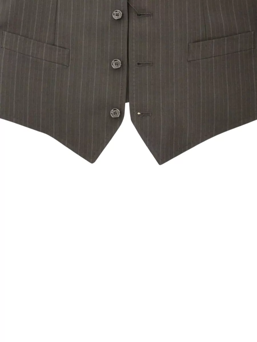 Dolce&Gabbana Striped Wool Waistcoat