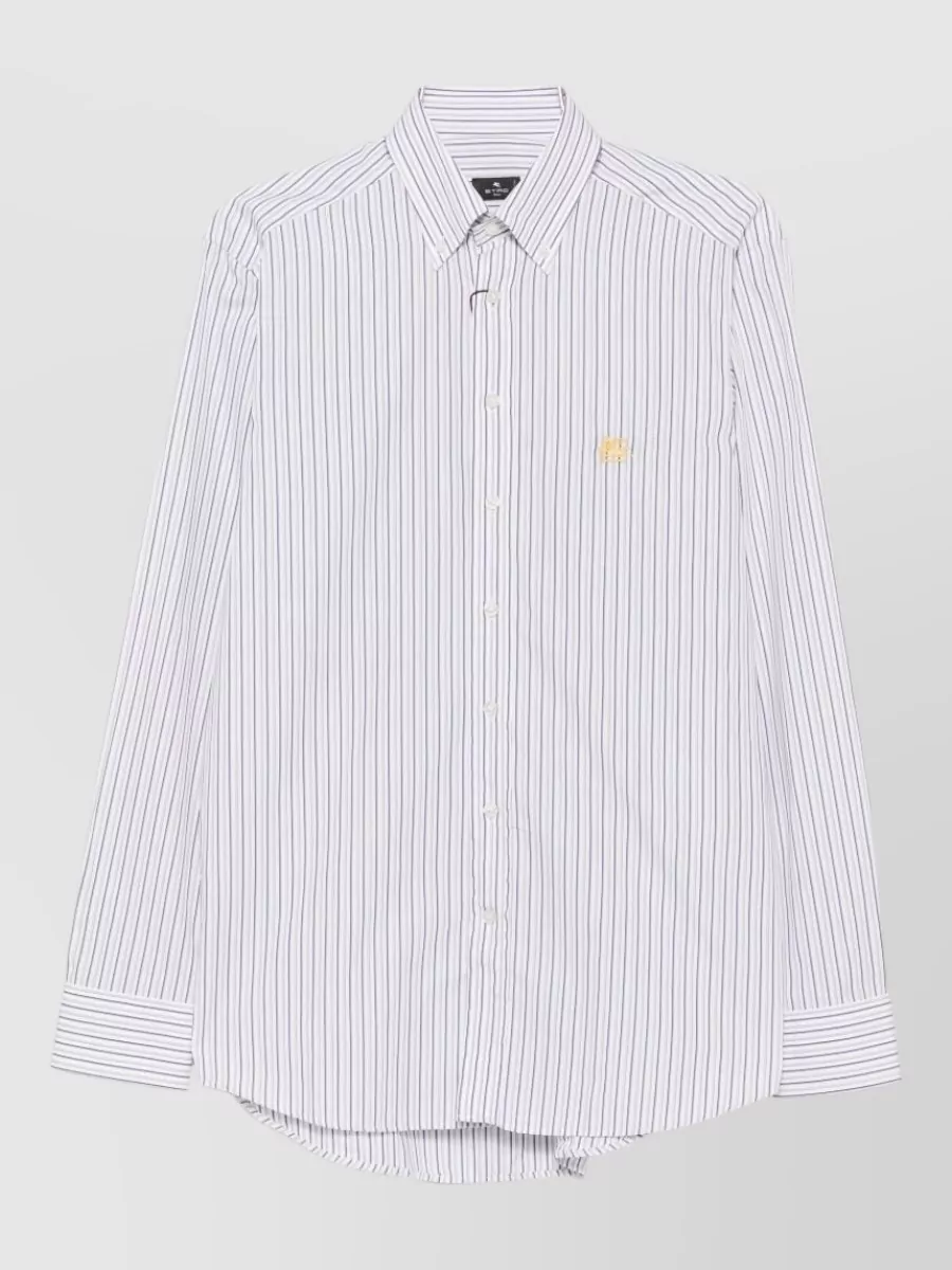 Etro striped cotton long-sleeve shirt