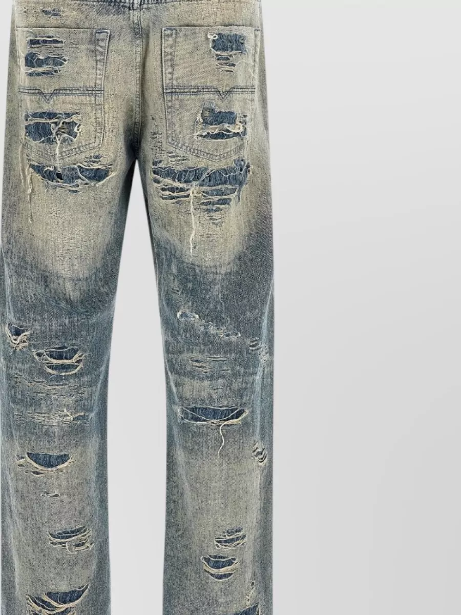 Diesel Denim Relaxed-Fit Straight-Leg Jeans