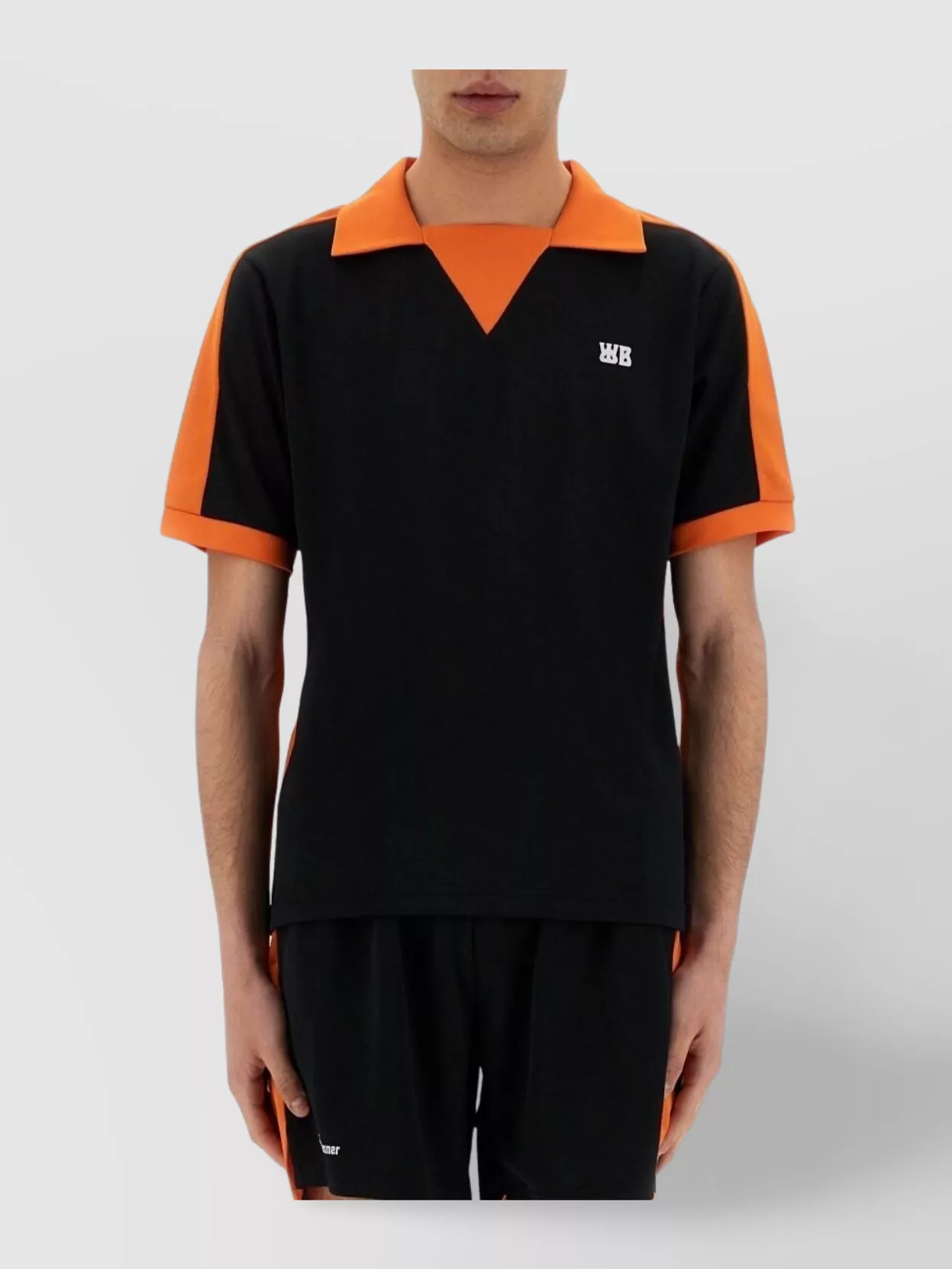 Shop Wales Bonner Collar And Trim Polo Shirt