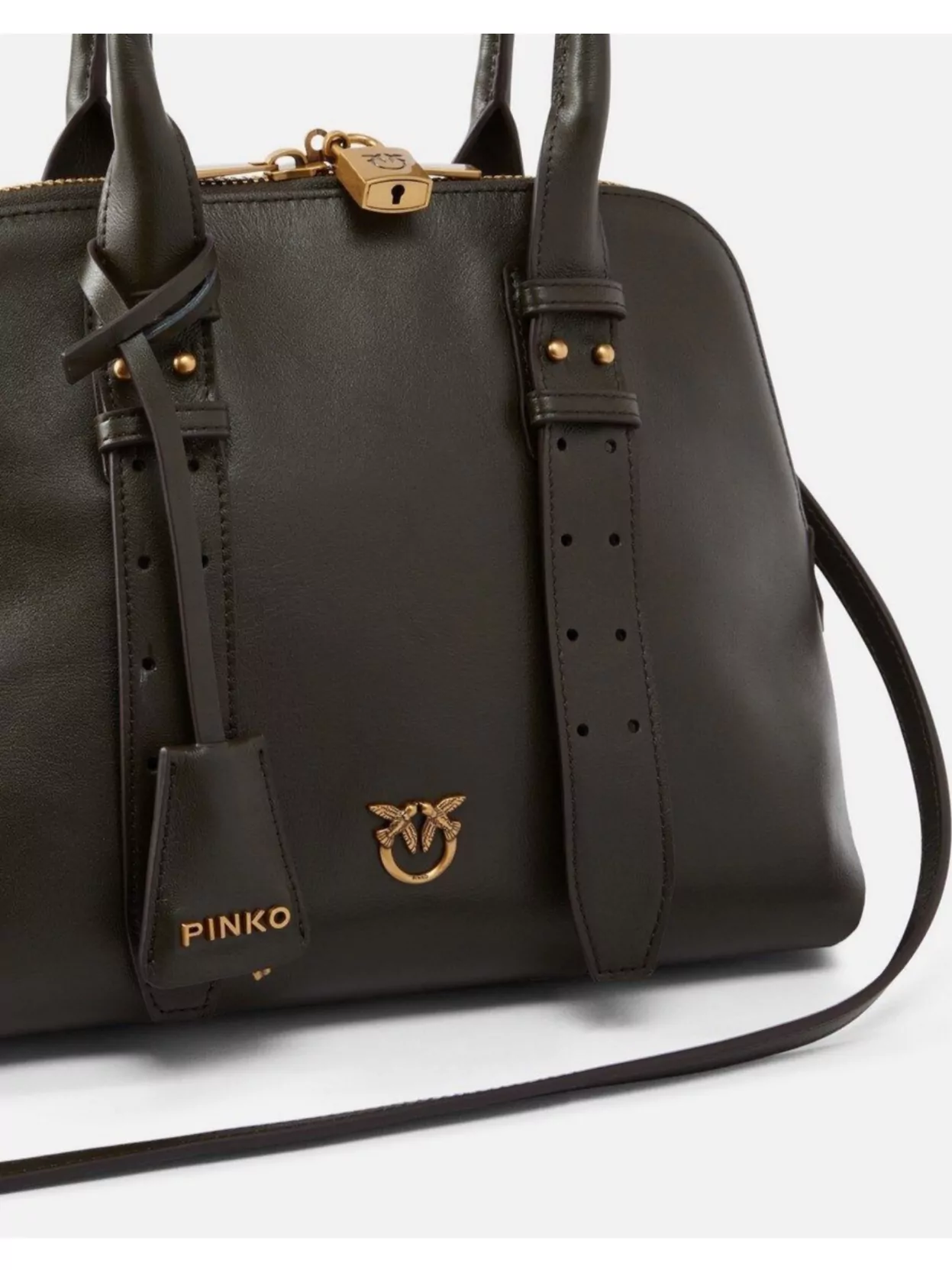 Pinko Bucket Bags With Adjustable Strap And Handles