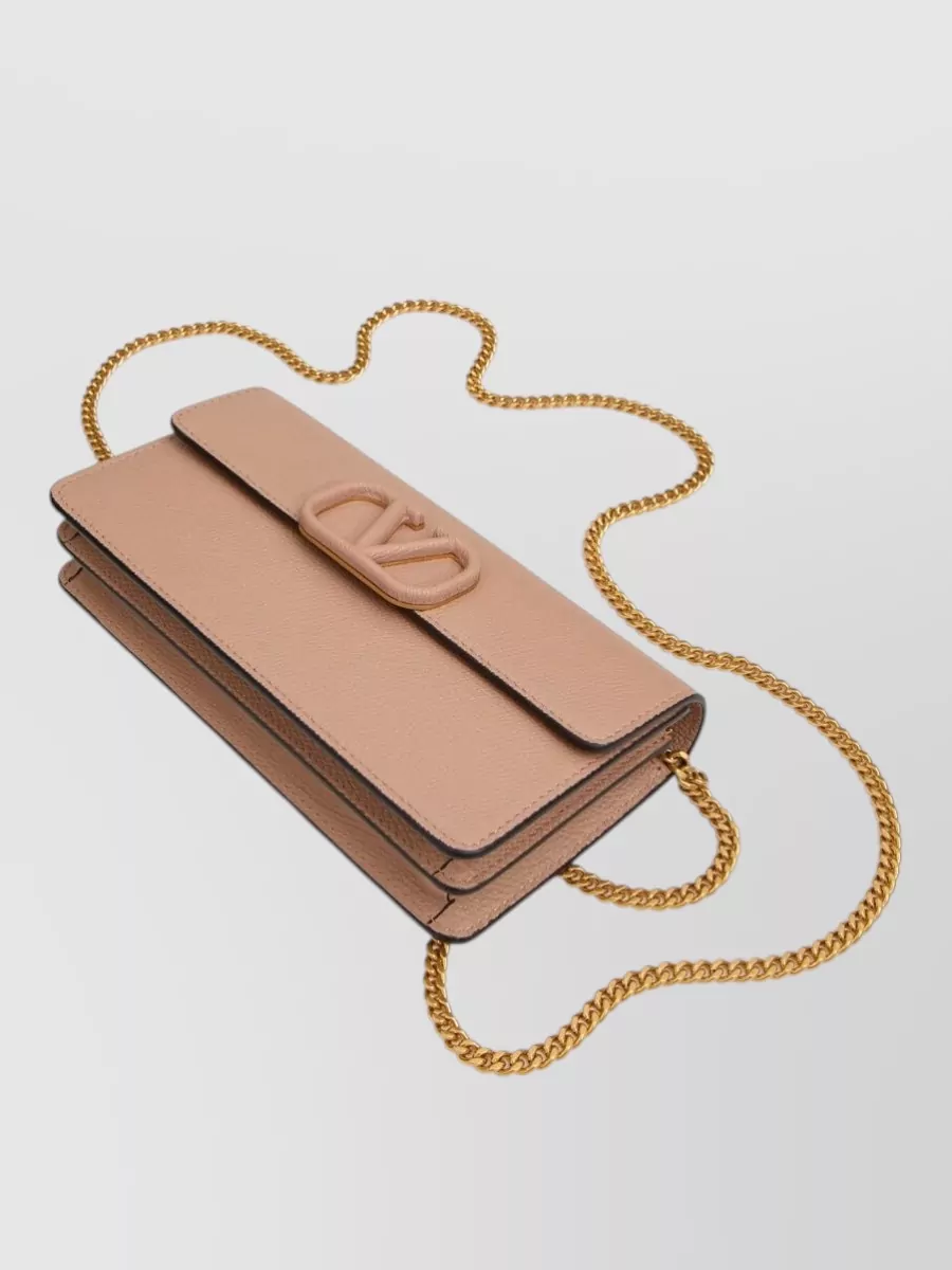 Valentino Garavani Vlogo Signature Leather Shoulder Bag
