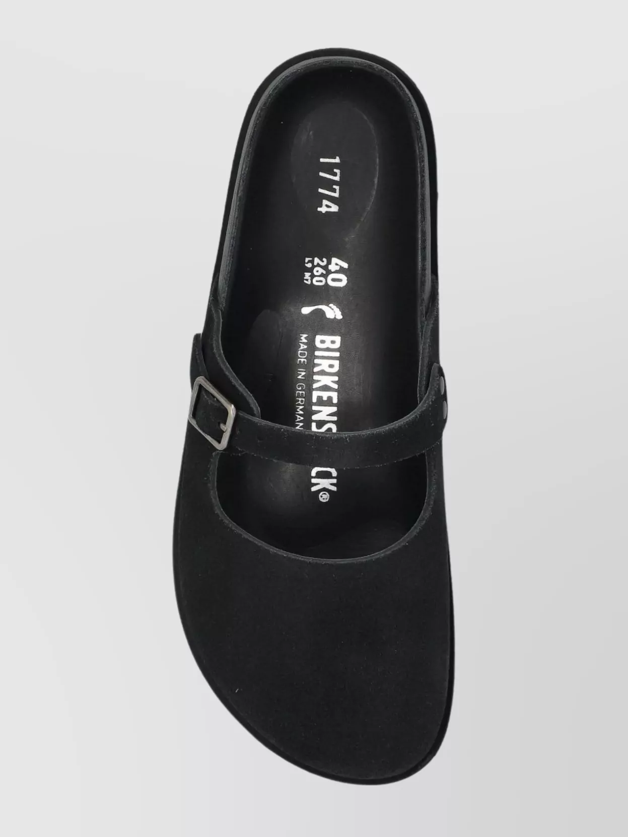 Birkenstock Suede Flat Sandals Buckle Detail