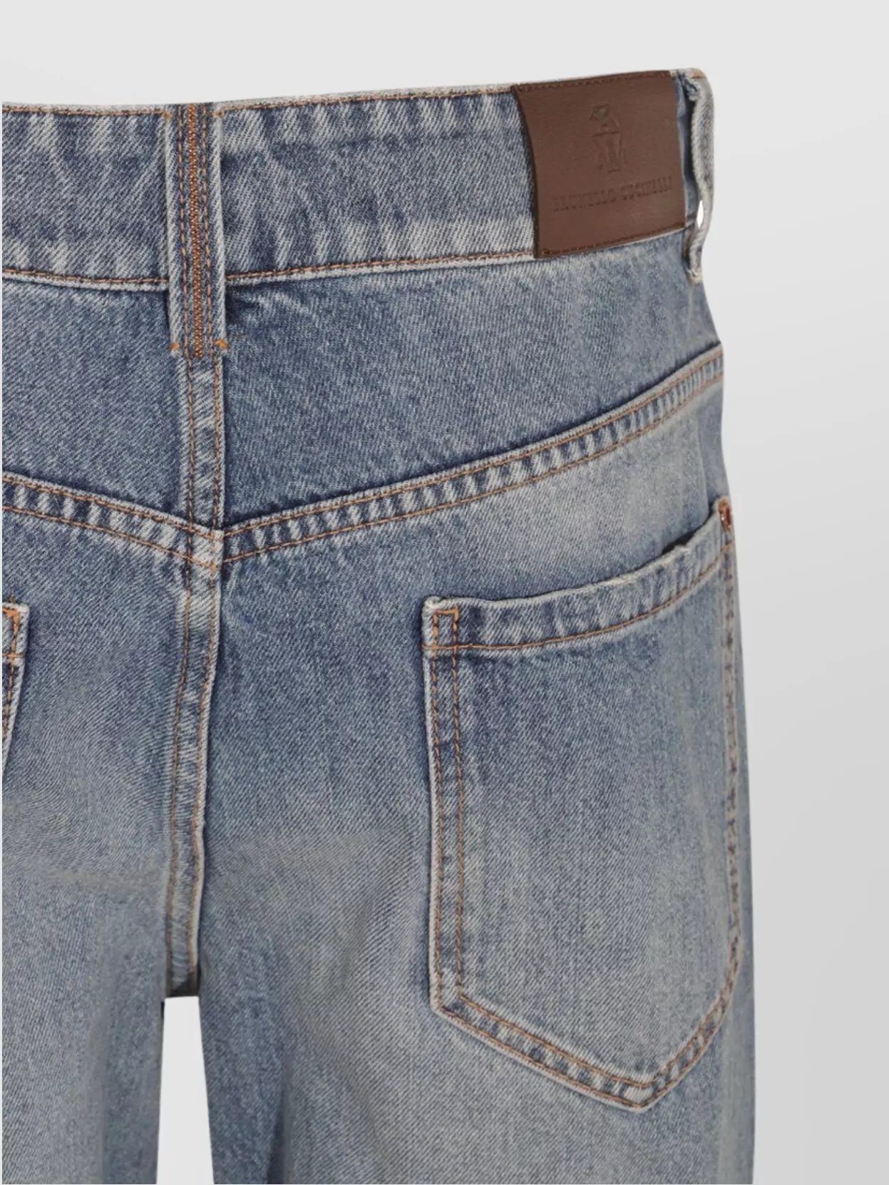 Brunello Cucinelli Straight Leg Trousers With Belt Loops