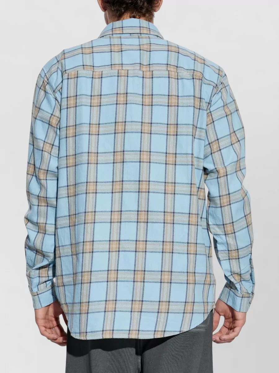 Diesel Long Sleeves Plaid Pattern Mens Shirt