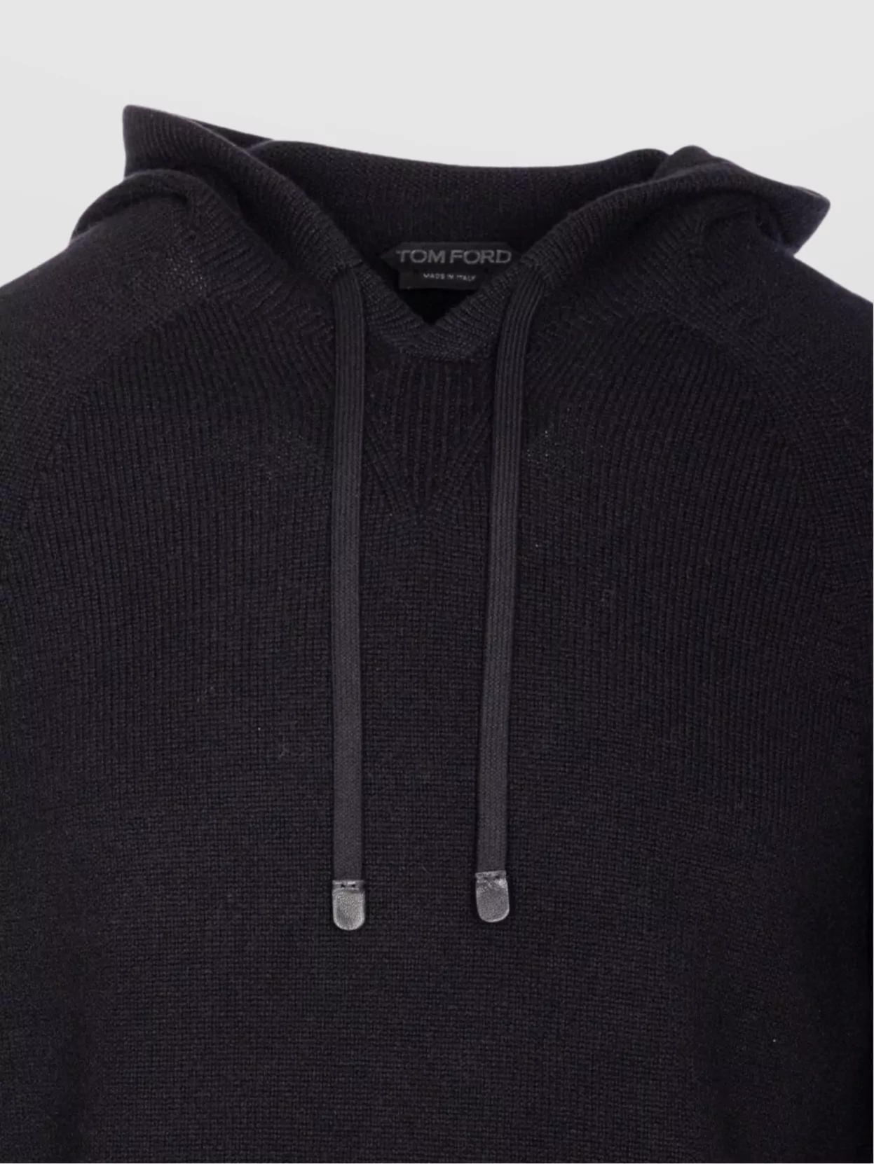 Tom Ford Knitted Hoodie Drawstring Detail