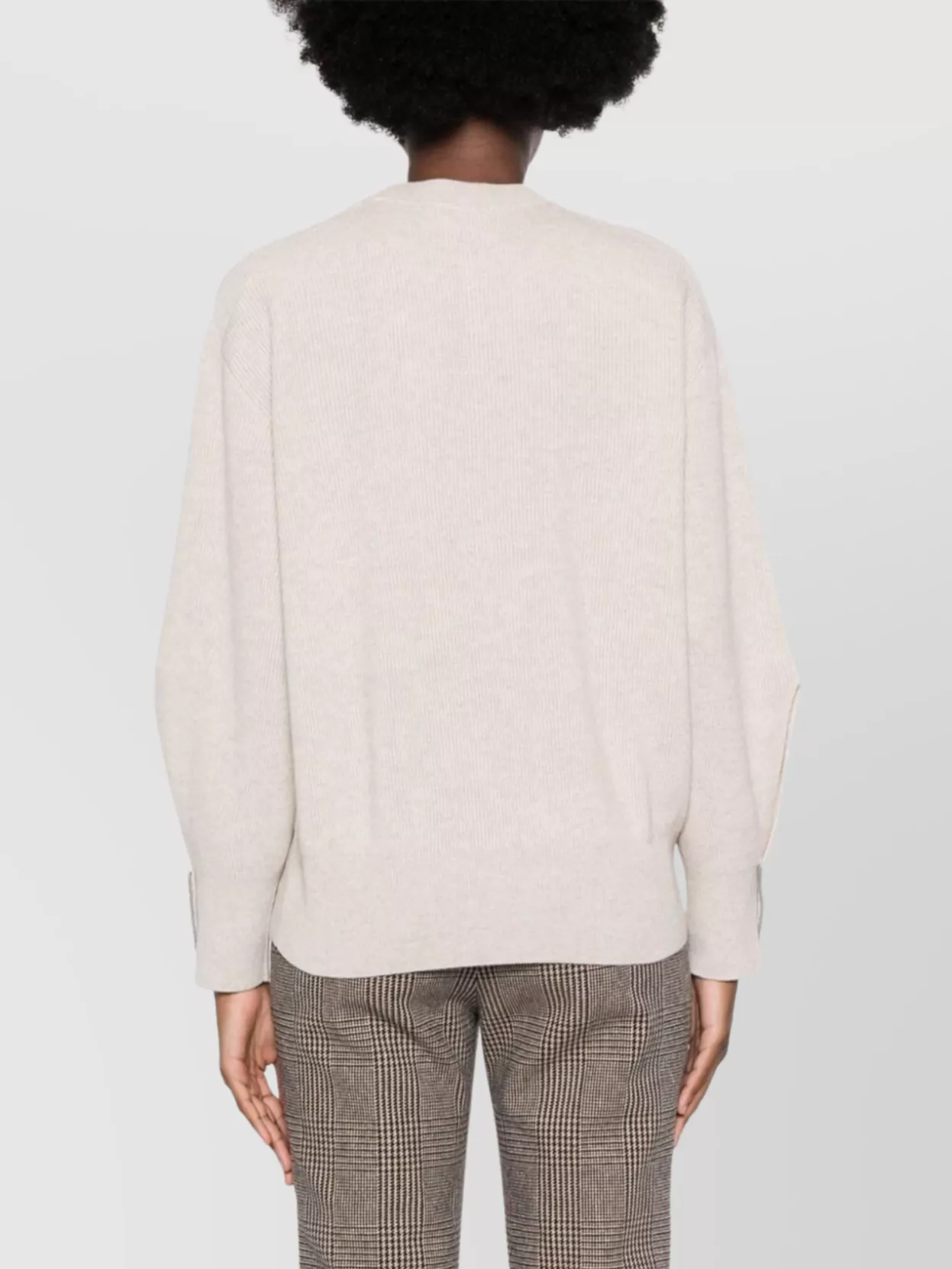 Brunello Cucinelli Relaxed Fit Knitwear Side Slits In Neutral