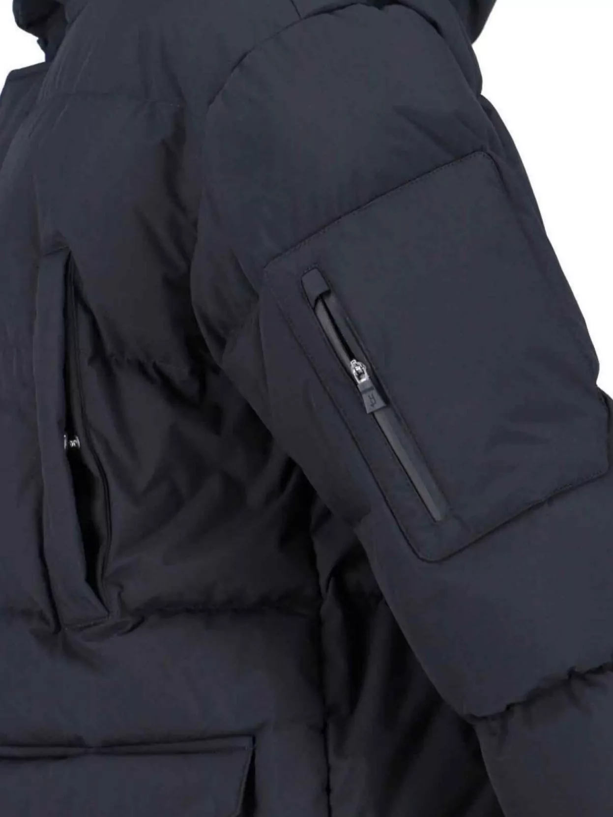 Herno Hooded Quilted Jacket Front Pockets