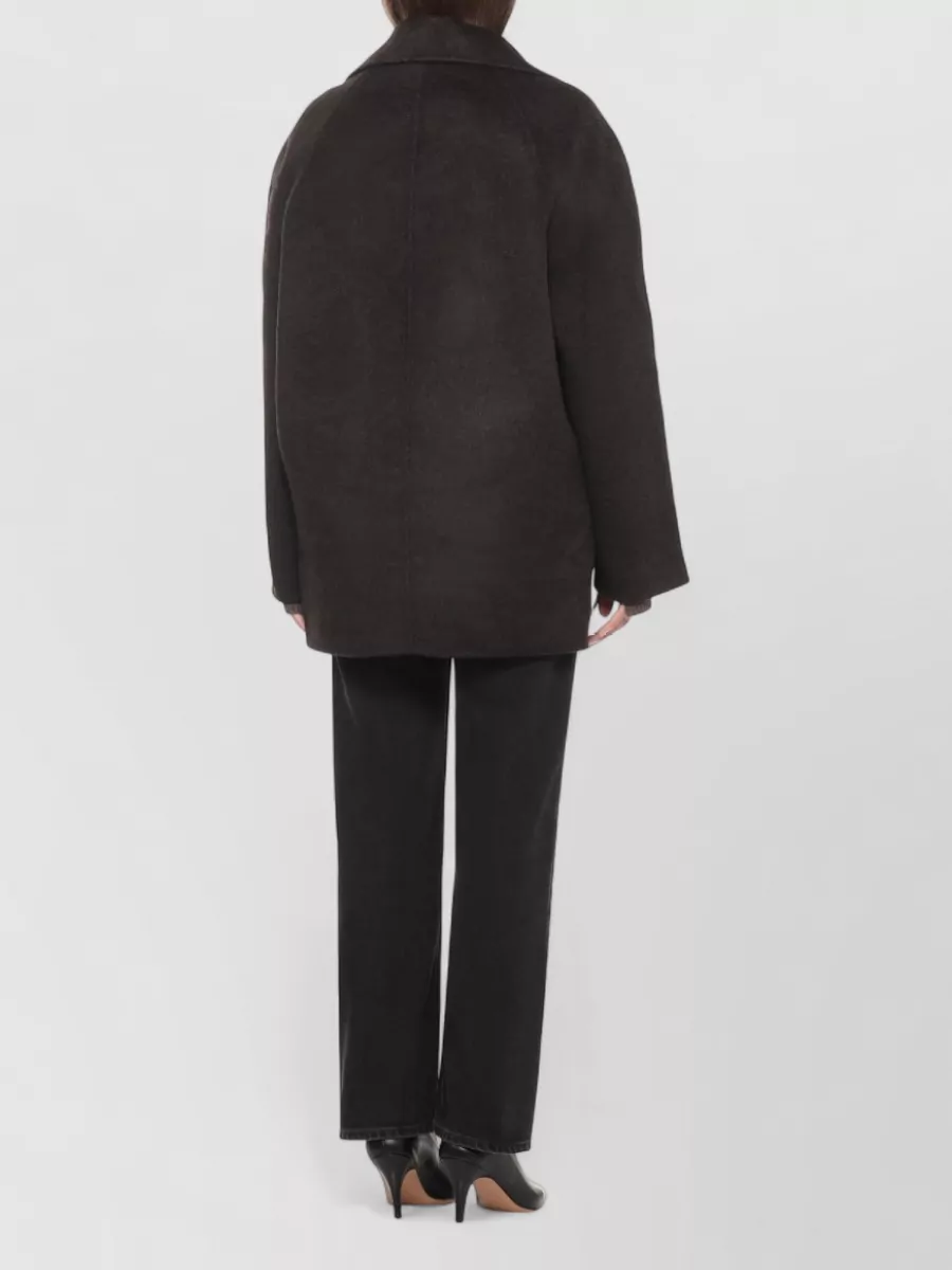 Loulou Studio Cashmere Wool Oversized Double-Breasted Jacket