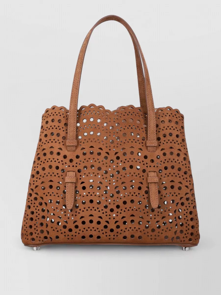 Alaïa Leather Mina 25 Tote Bag