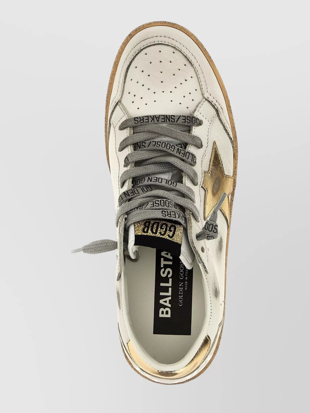 Golden Goose 'Star Perforated Metallic Sneakers'