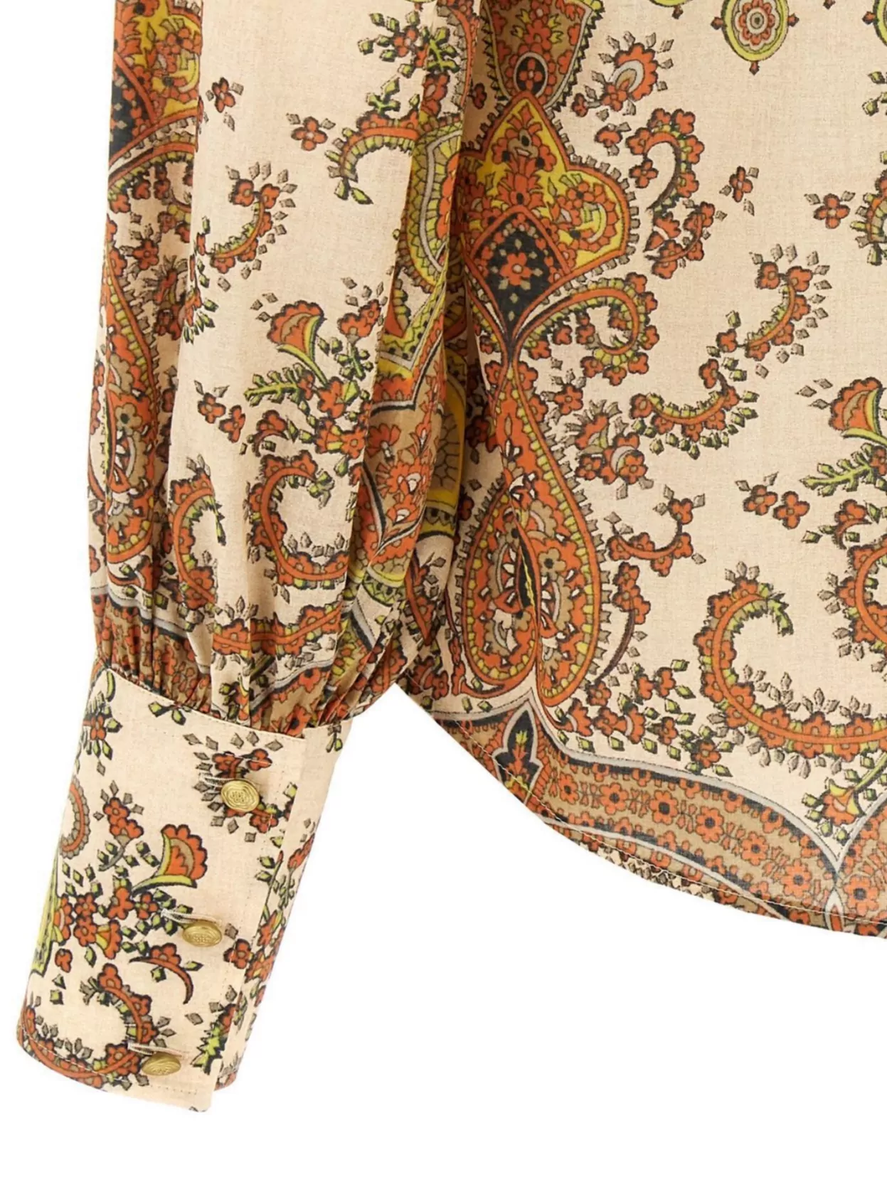 Valentino Cotton Muslin Shirt With Patchwork Pattern