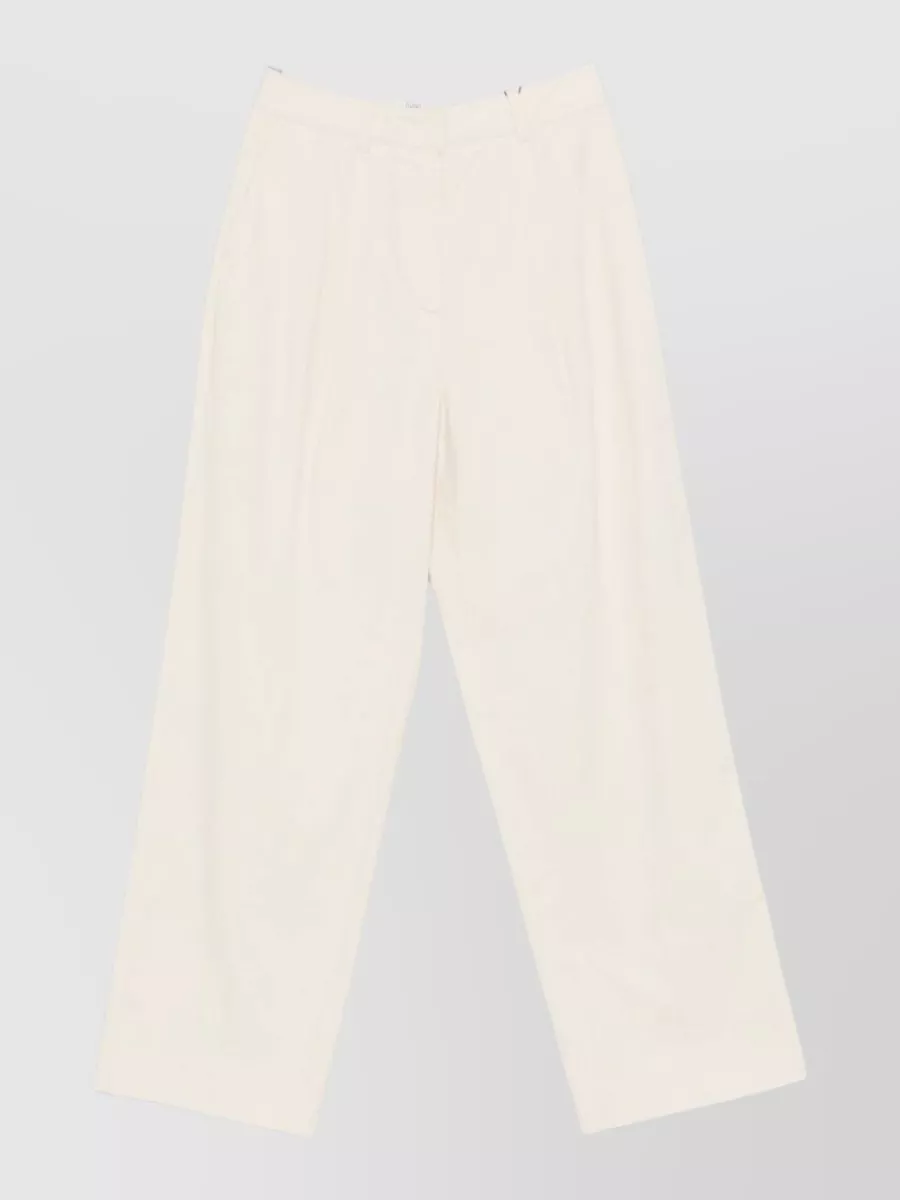 Dunst Pleated Wide-Leg Trousers