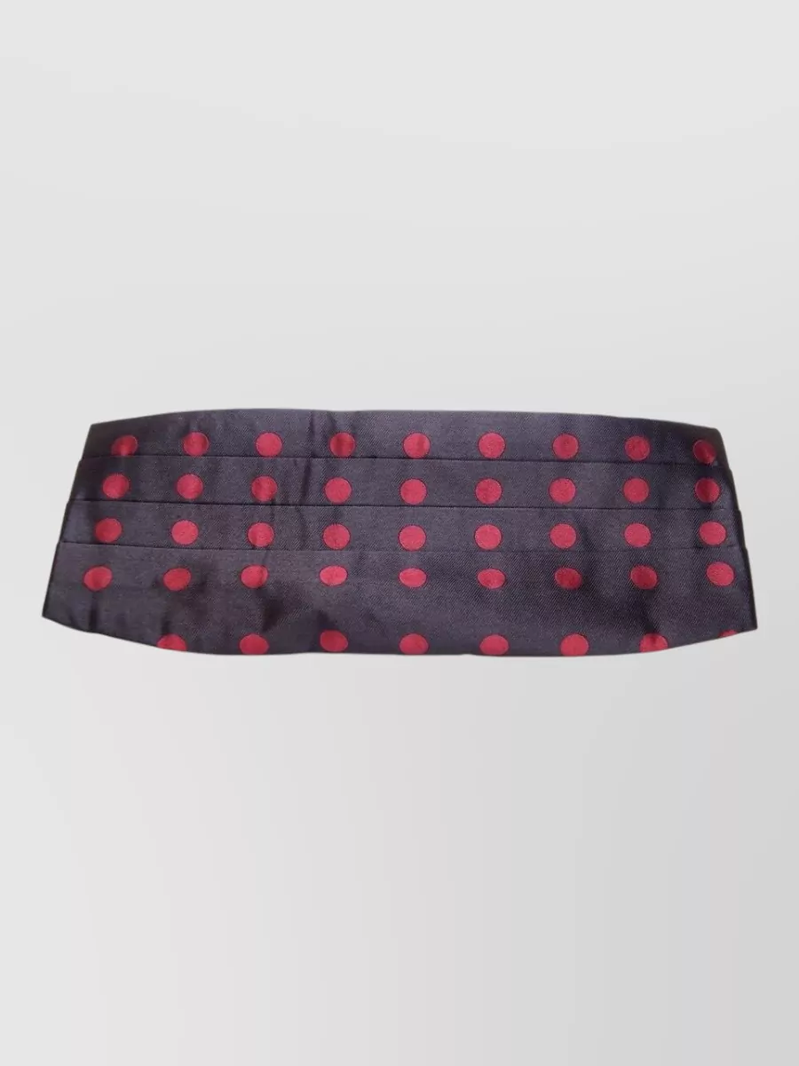 Dolce&Gabbana silk pleated polka-dot cummerbund belt