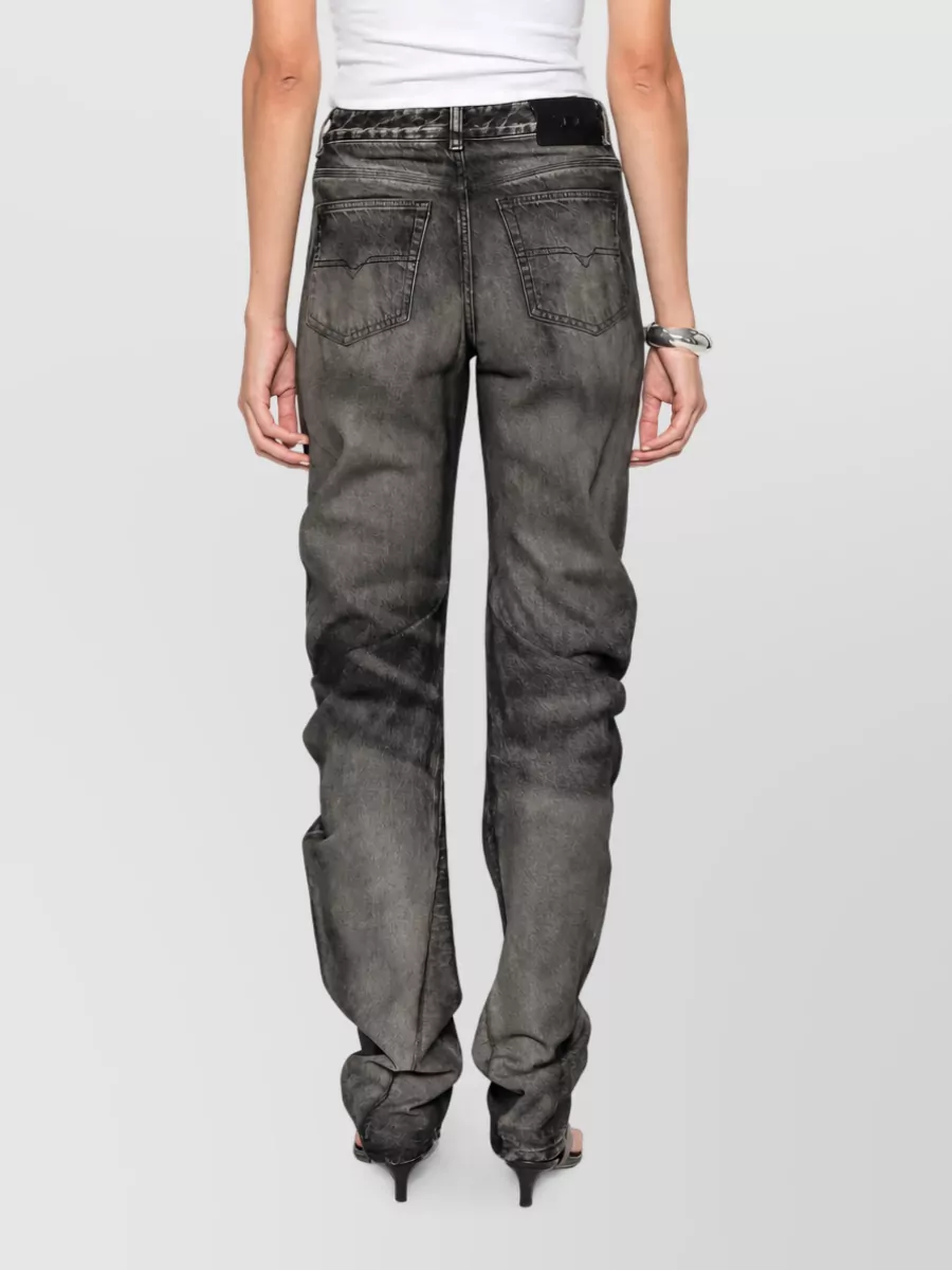 Diesel Mid-Rise Tapered-Leg Jeans