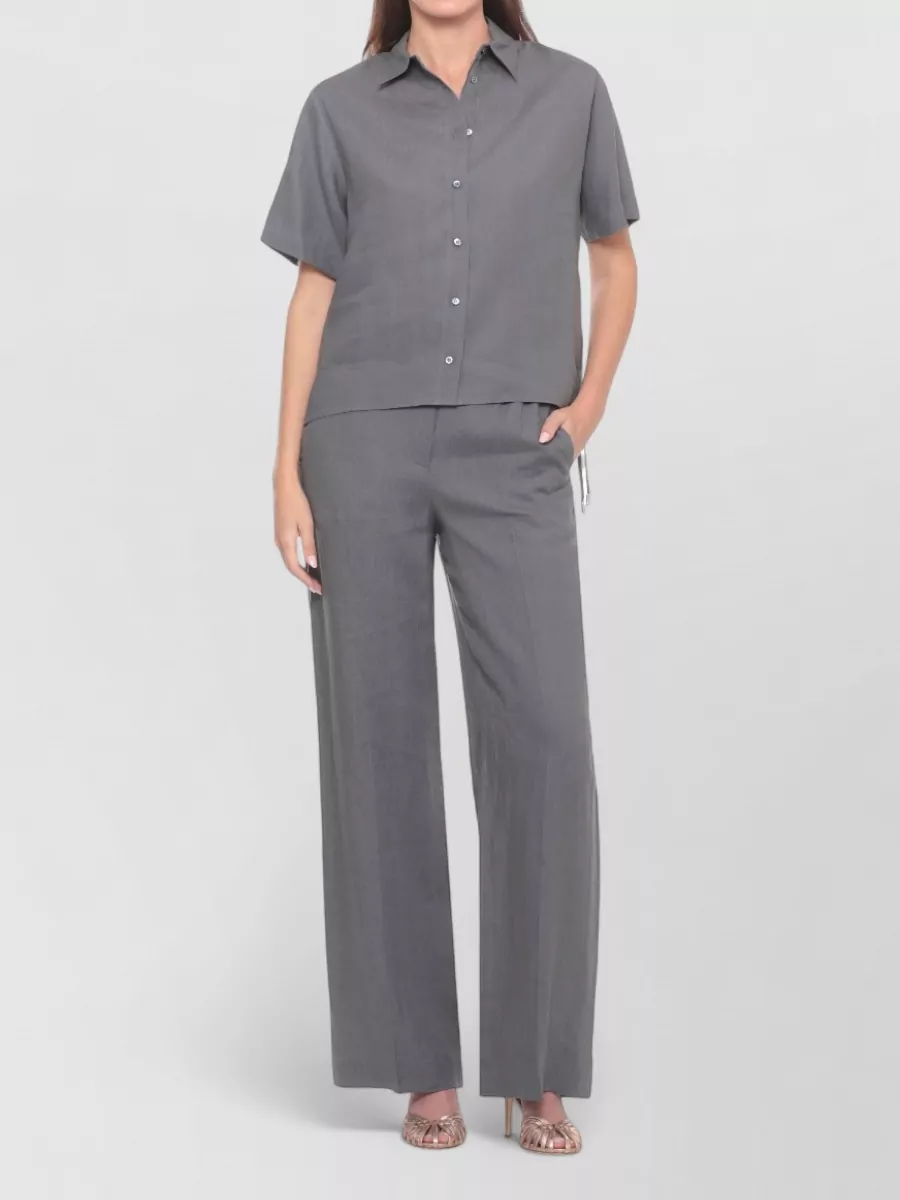 Peserico Linen Short-Sleeve Shirt
