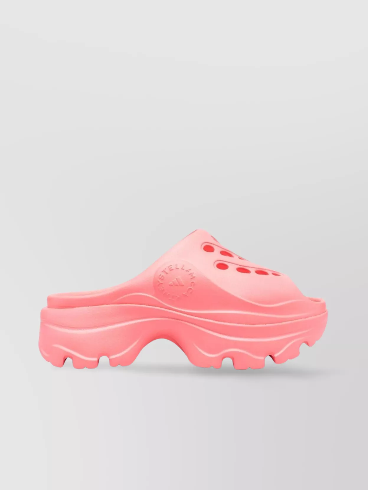 Adidas By Stella Mccartney Logo Embossed Perforated Clogs