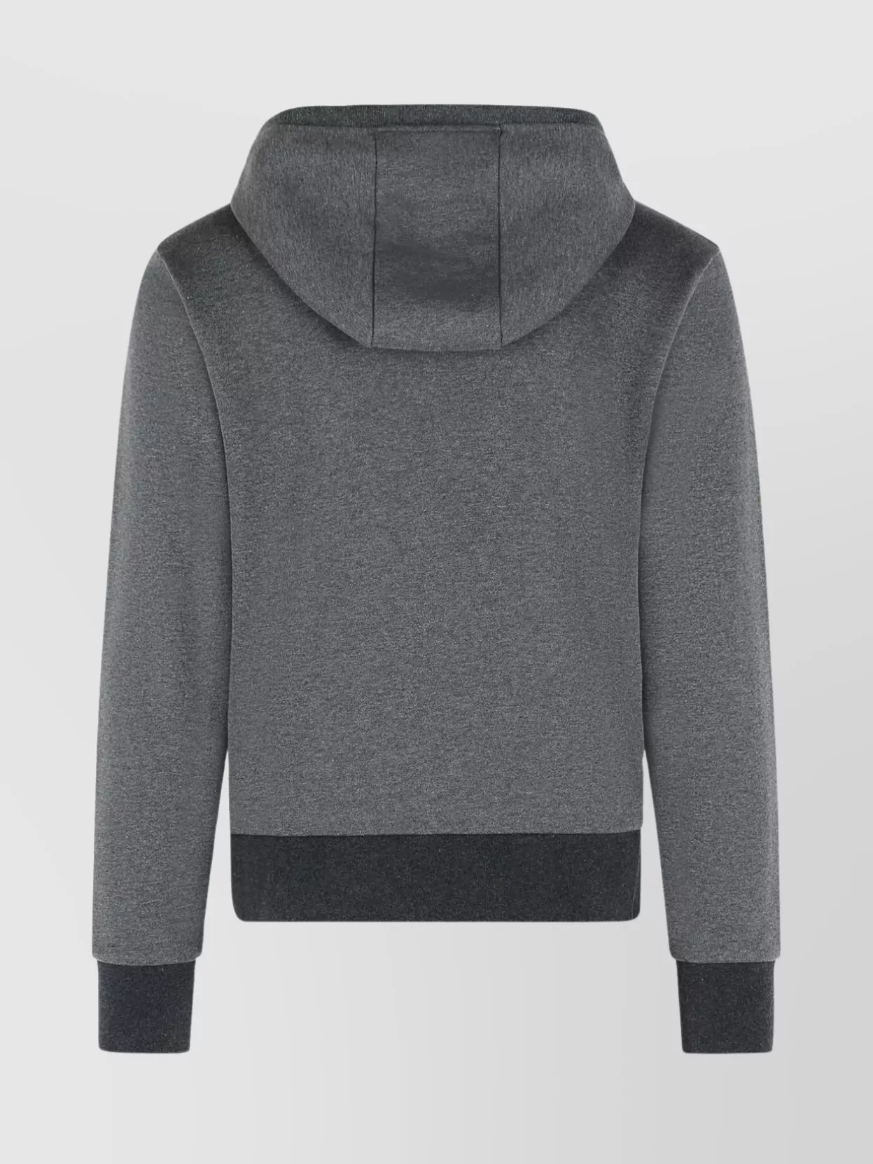 Thom Browne Cotton Hoodie With Ribbed Cuffs And Hem