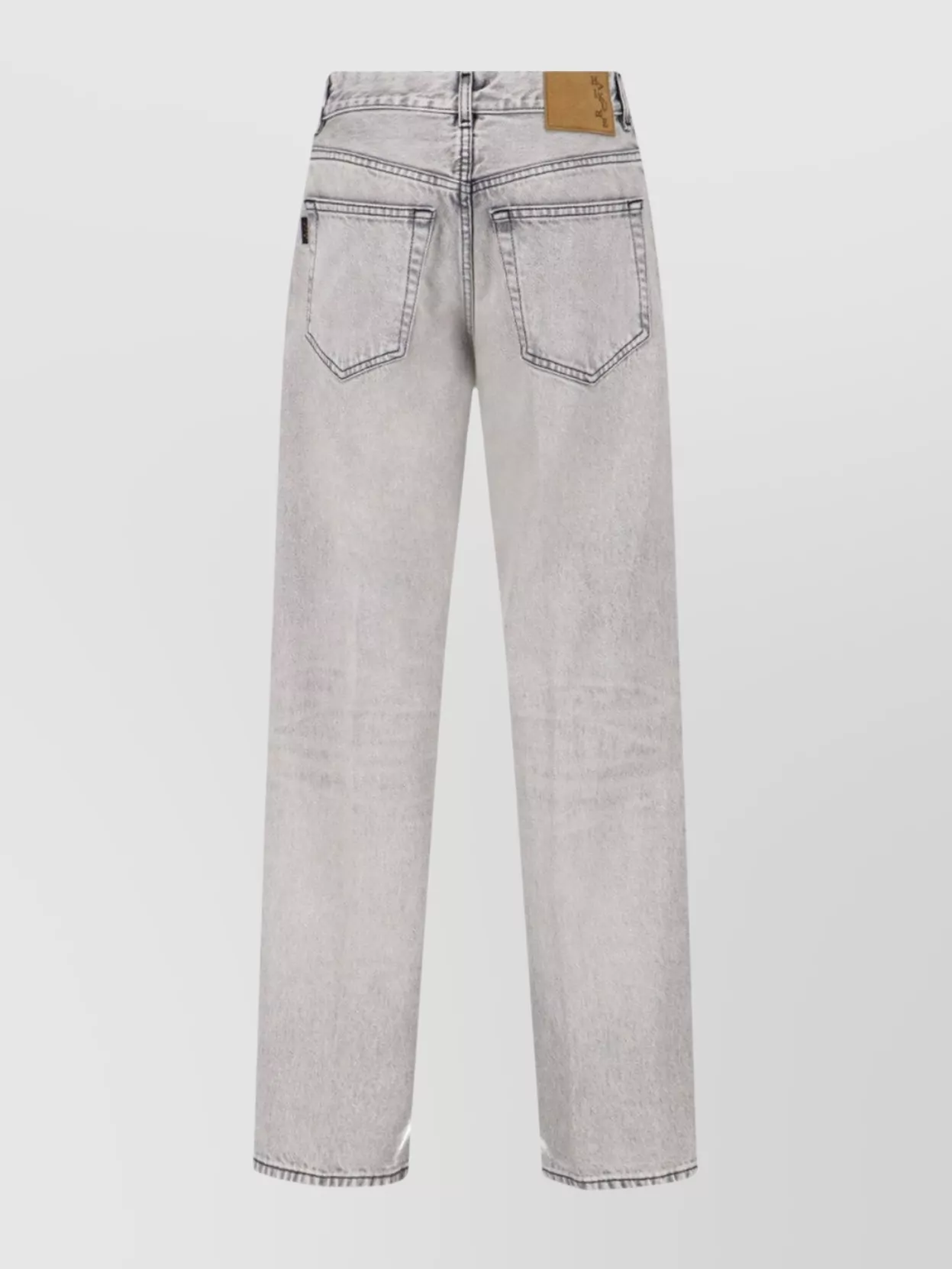 Haikure Mid-rise Regular Fit Straight Leg Trousers In Gray