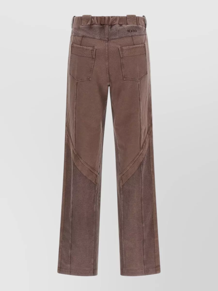 The Attico ribbed front split track pants