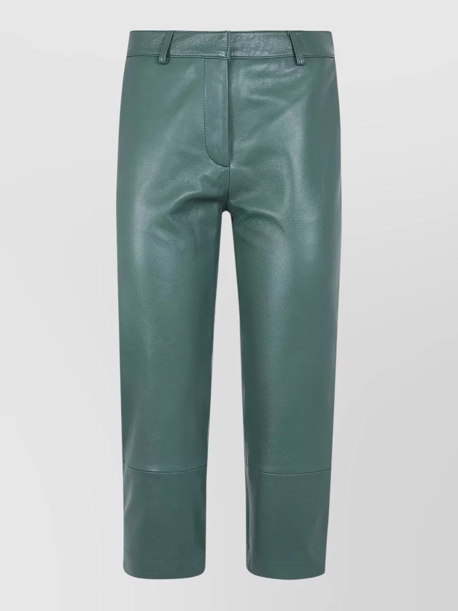 The Frankie Shop Leather cropped capri trousers