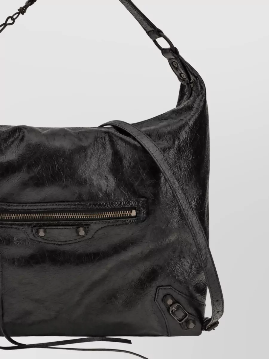 Balenciaga Le City Medium Leather Shoulder Bag