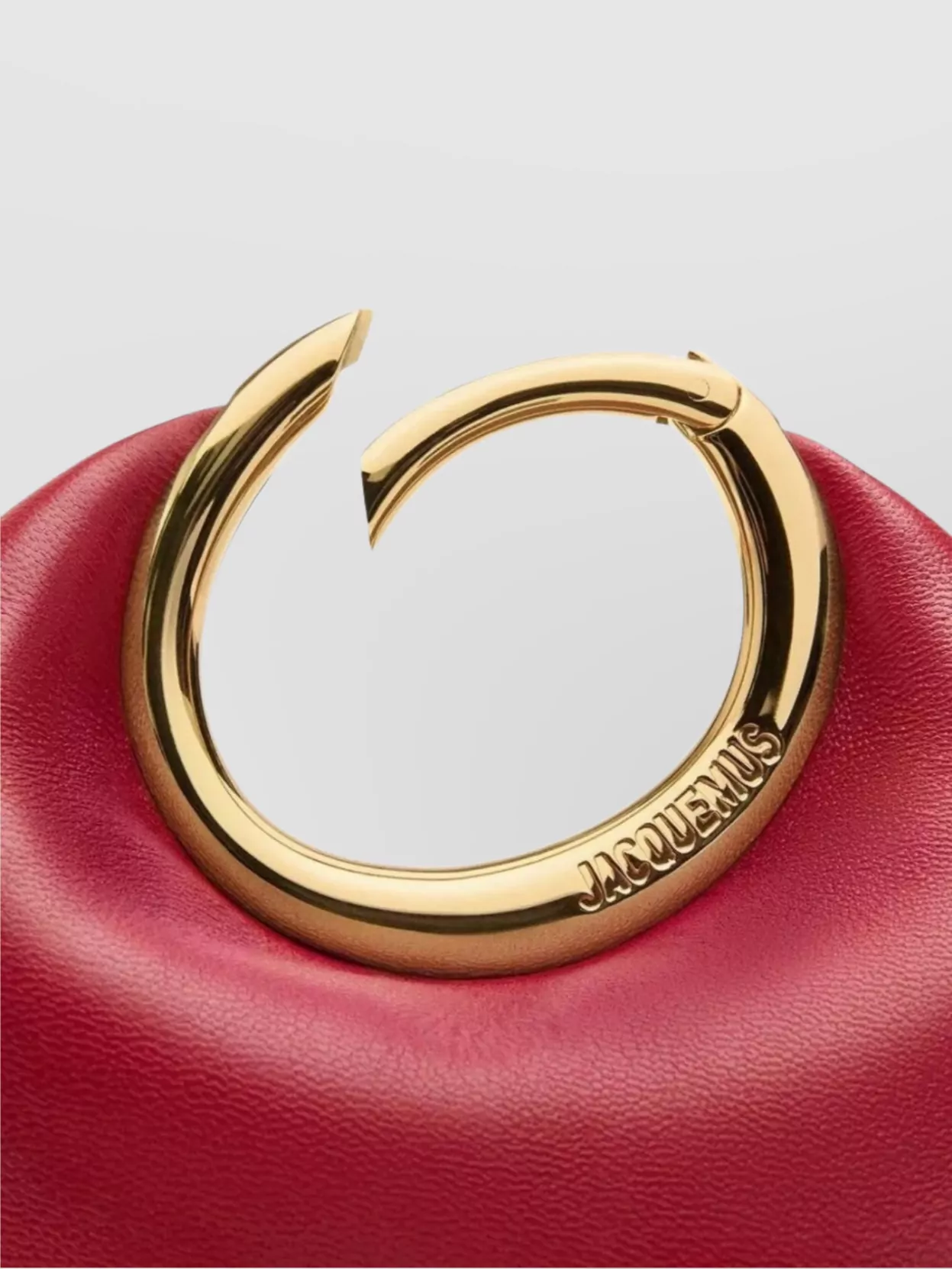 JACQUEMUS THE STRUCTURED CARDHOLDER WITH GOLD HARDWARE