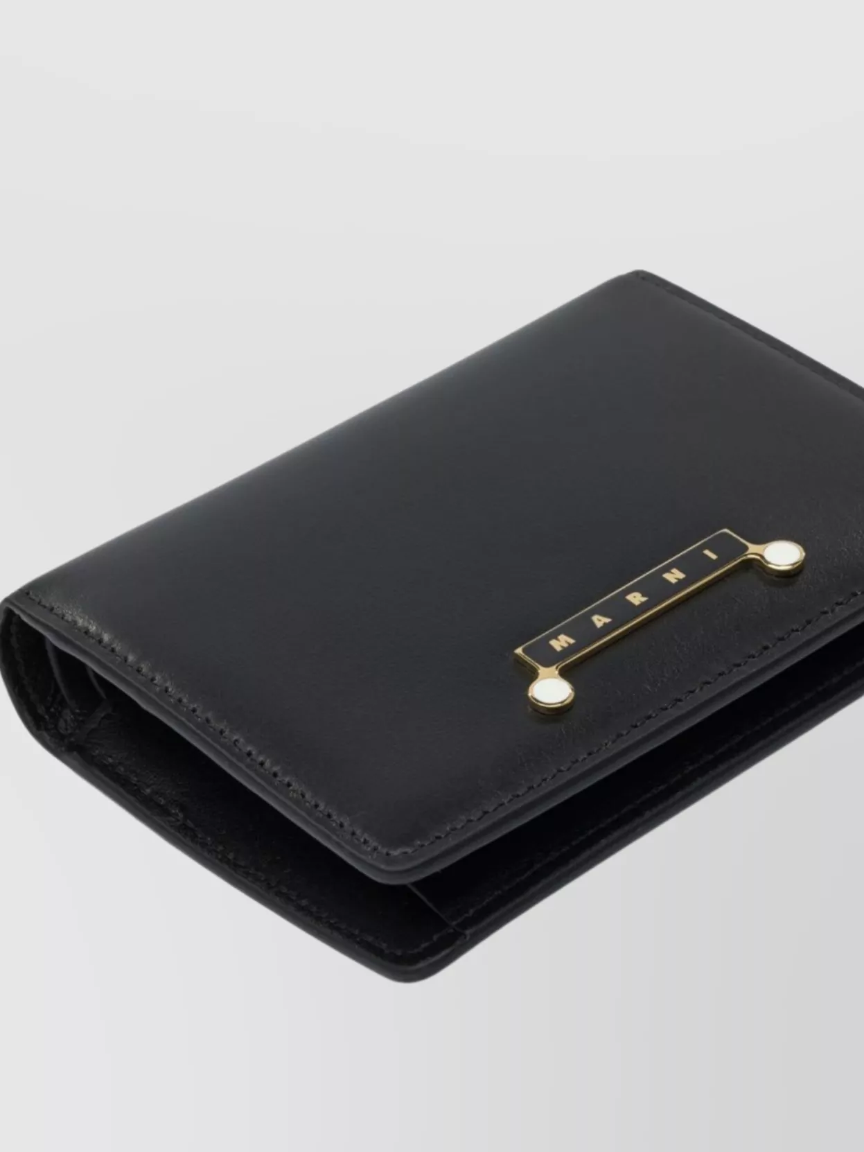 Marni Fold-Over Wallet With Gold-Tone Hardware