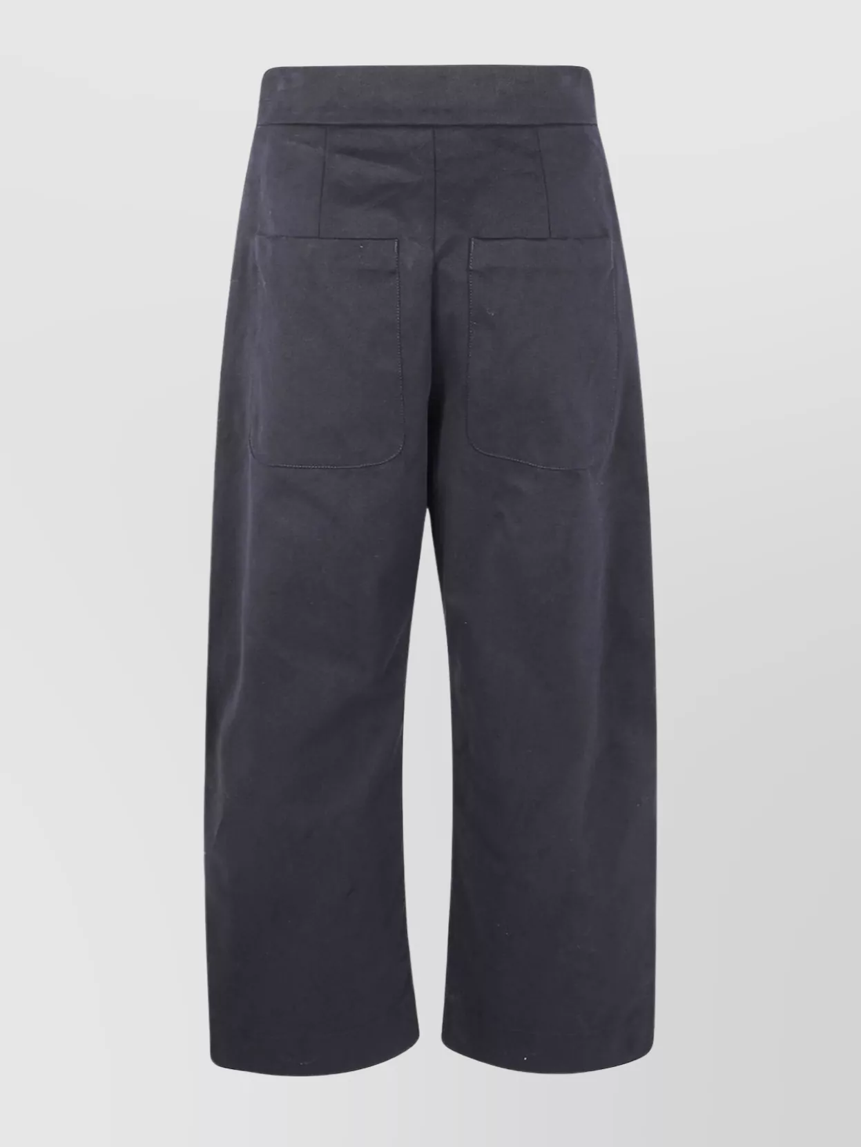 Studio Nicholson Brinson Button-front Patch-pocket Trousers In Black