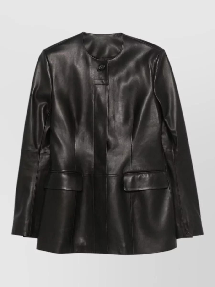 Totême leather coat
