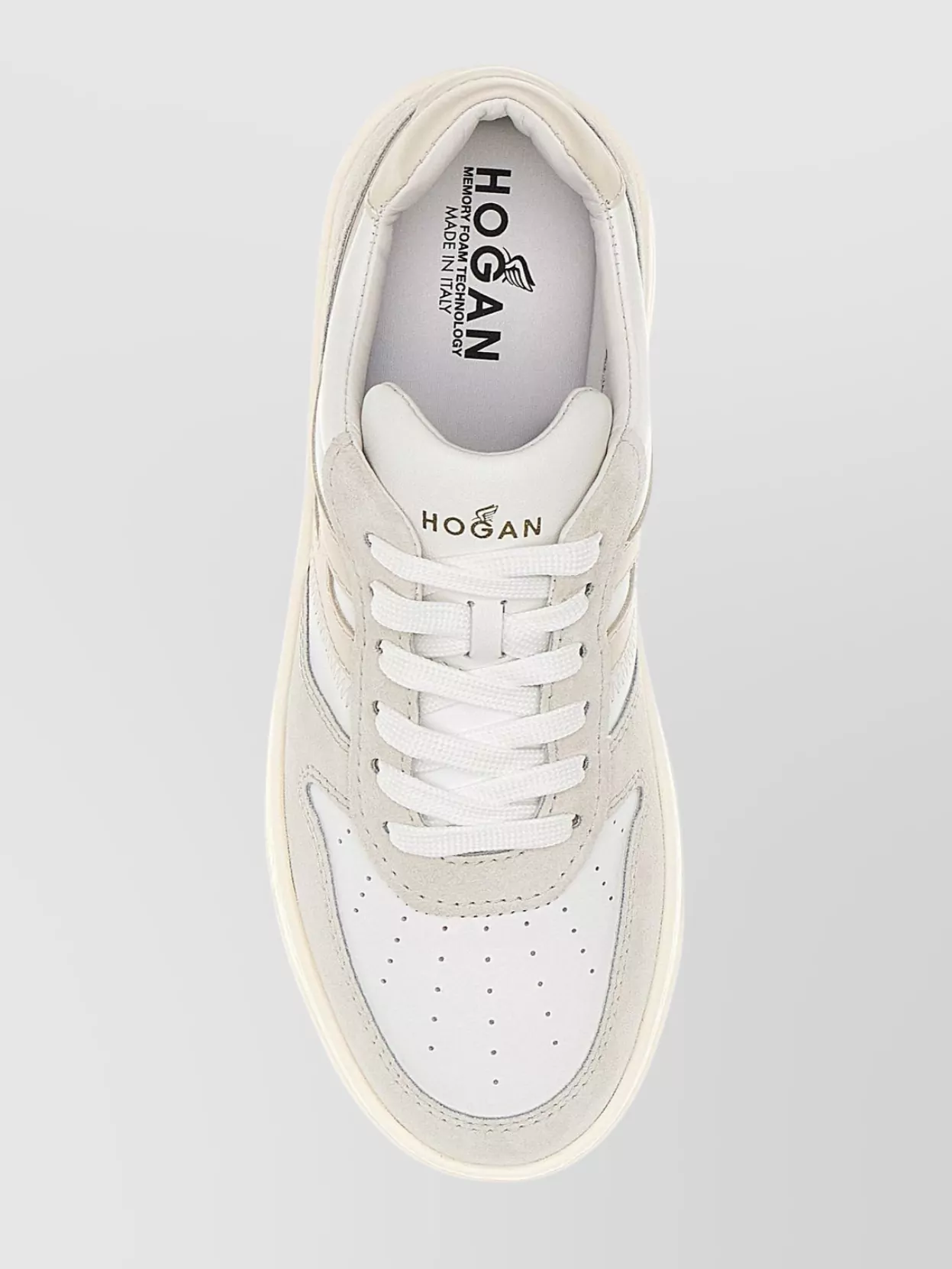 Hogan Two-Tone Leather Sneakers H Detail