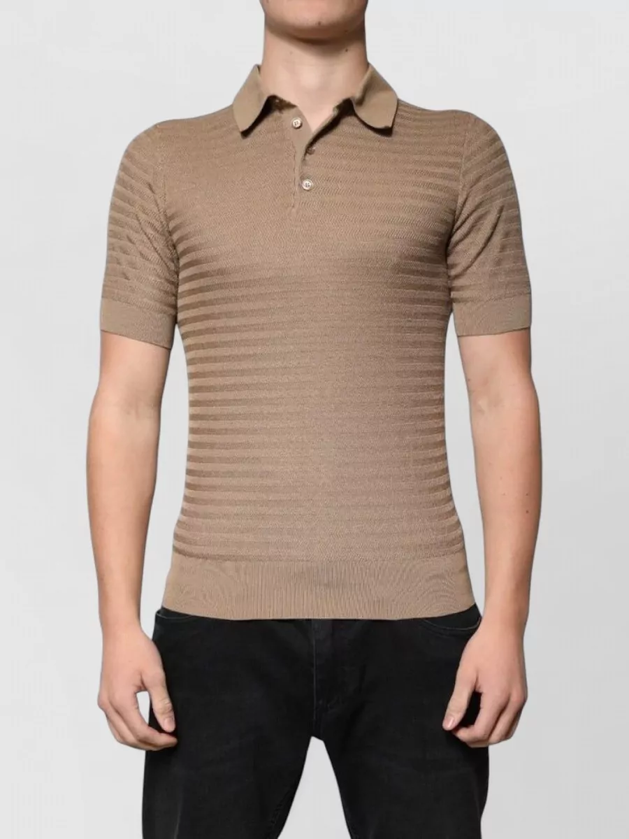 Dolce&Gabbana Silk short-sleeve polo shirt