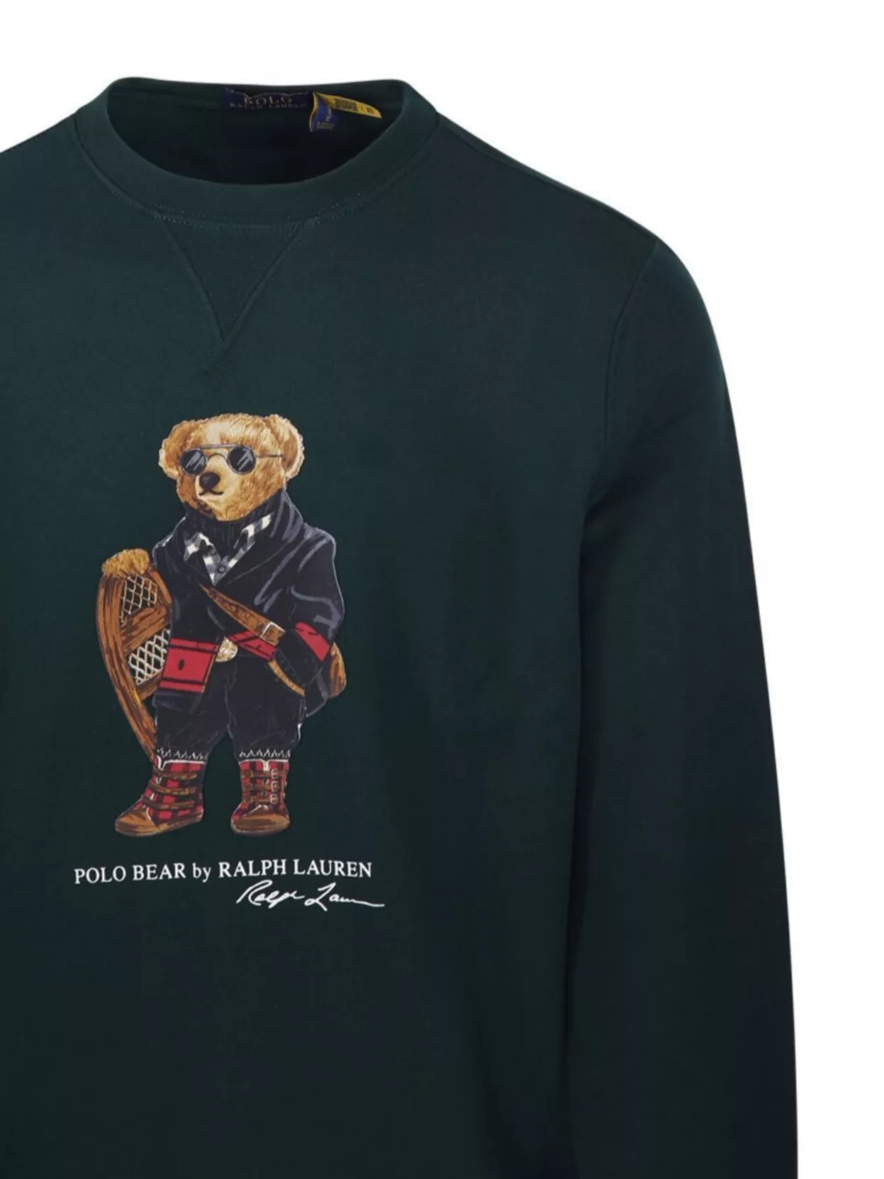 Ralph Lauren Bear Graphic Crew Neck Long Sleeve Sweatshirt