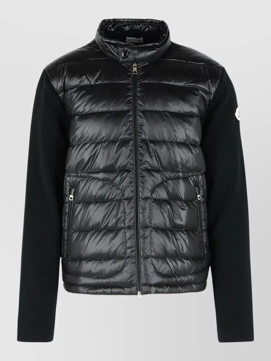 Moncler Quilted nylon zip jacket