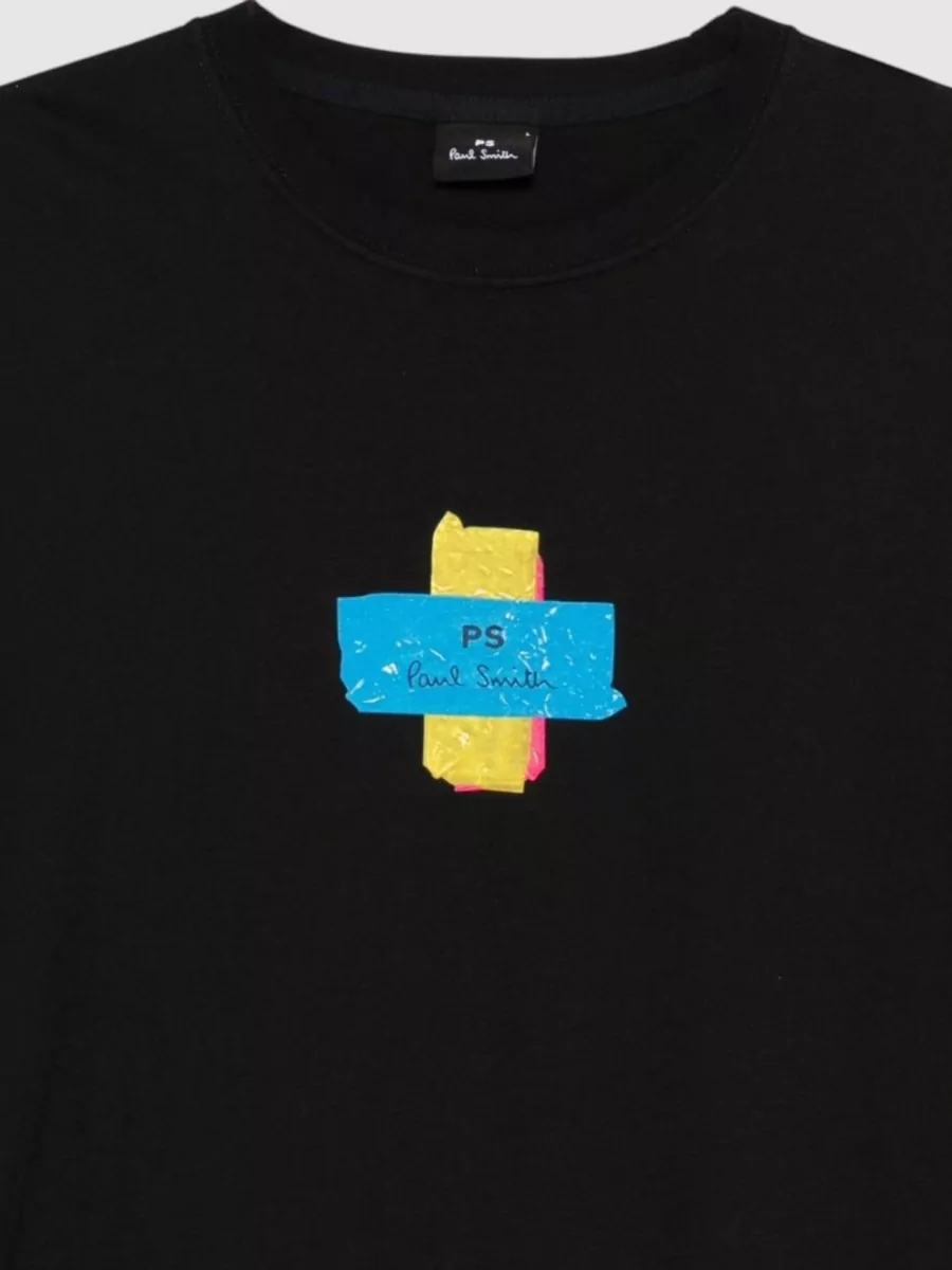 Paul Smith Organic Cotton Graphic-Print Crew-Neck Short-Sleeve T-Shirt