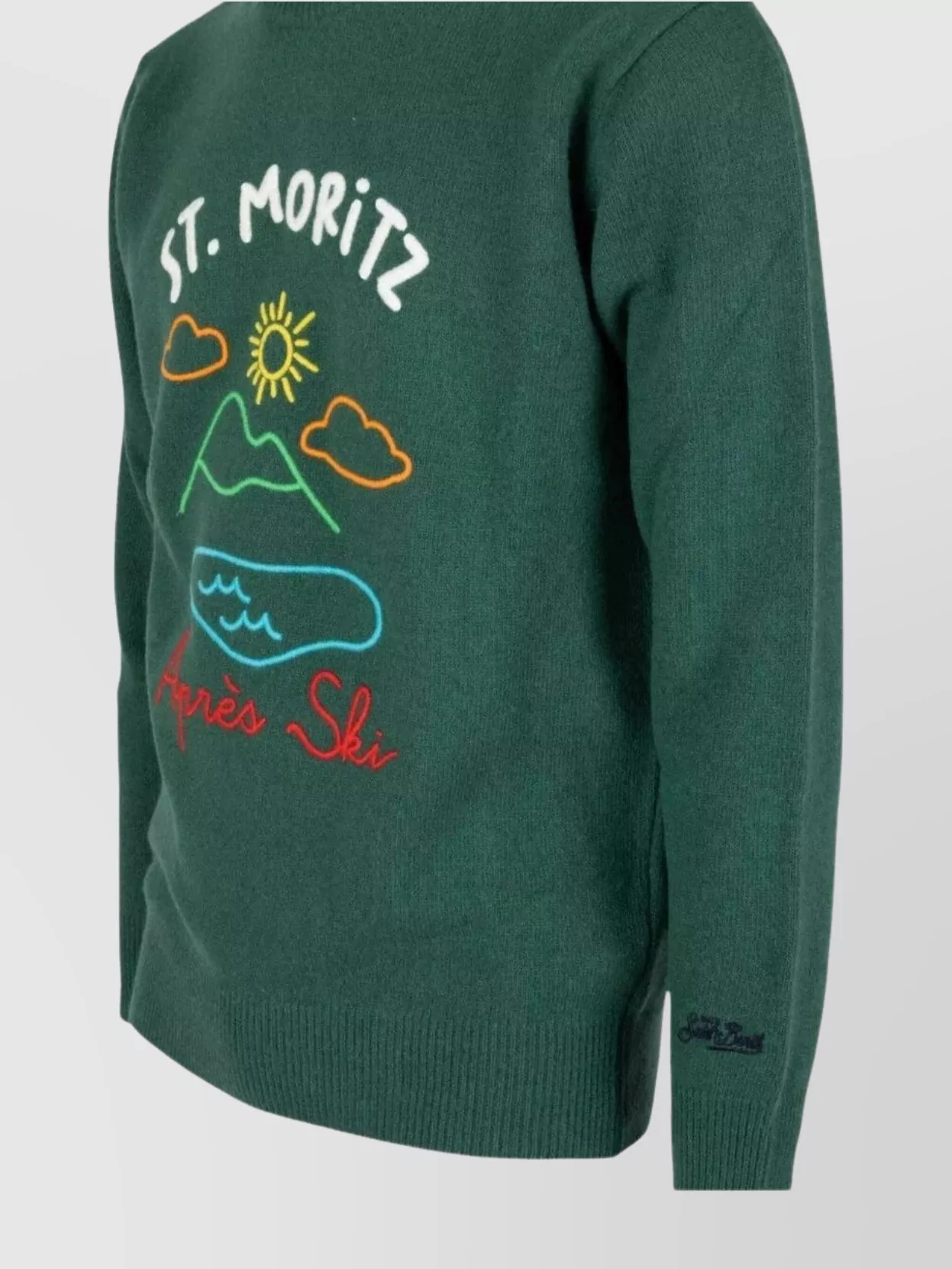 Mc2 Saint Barth Crew Neck Embroidered Design Long Sleeves