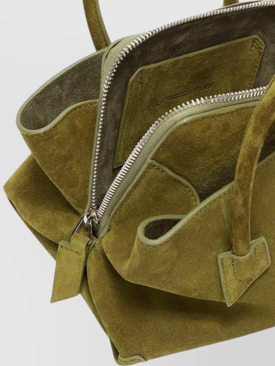 The Attico Mini Suede Leather Shoulder Bag