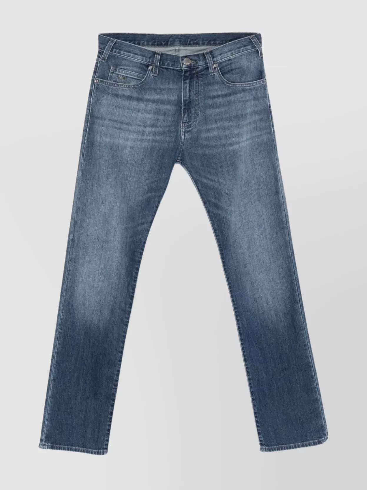 Emporio Armani - cotton denim jeans faded effect
