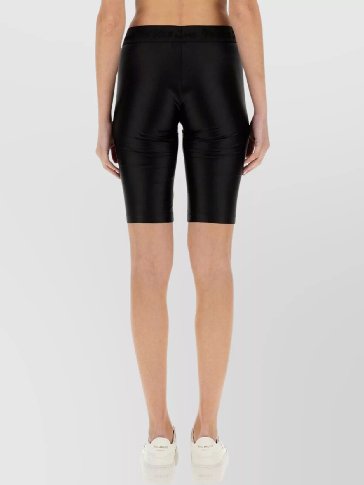 Versace Jeans Couture Knee-Length Logo Cycling Shorts In Slim Fit