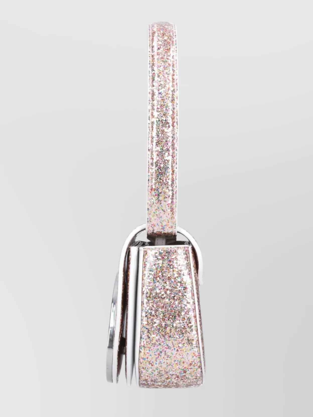 Diesel Structured Bag In Glittery Leather In White