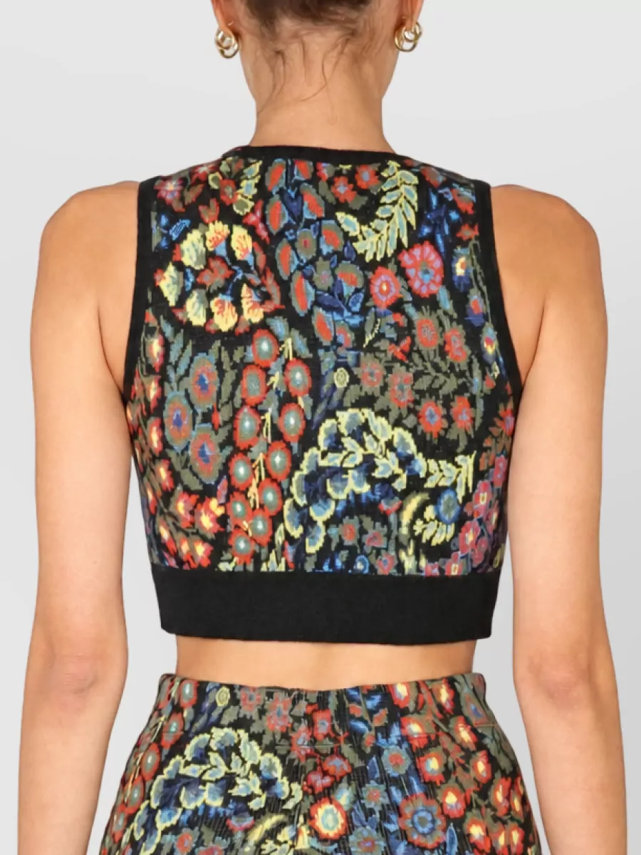 Etro Jacquard Wool-Blend Top