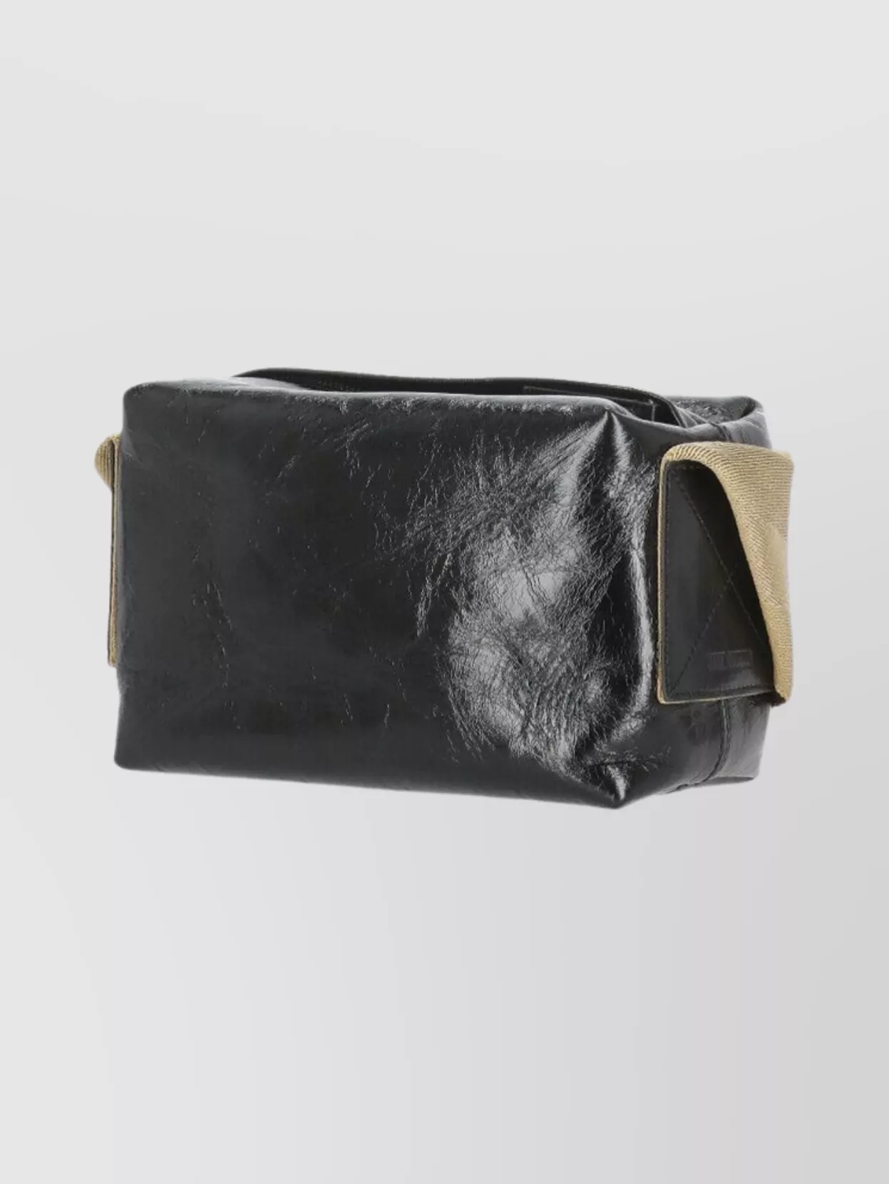 Uma Wang Textured Leather Shoulder Bag With Adjustable Strap