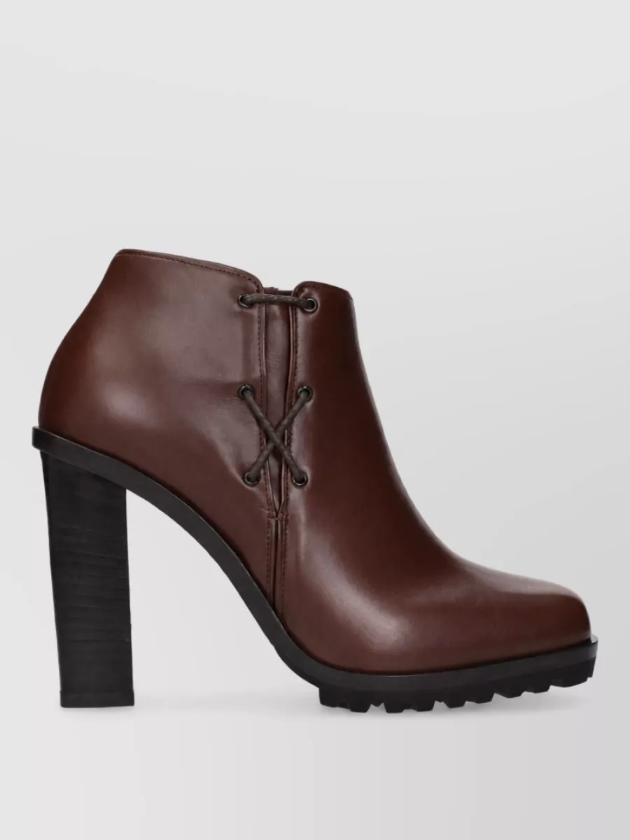 Max Mara Leather Ankle Boots