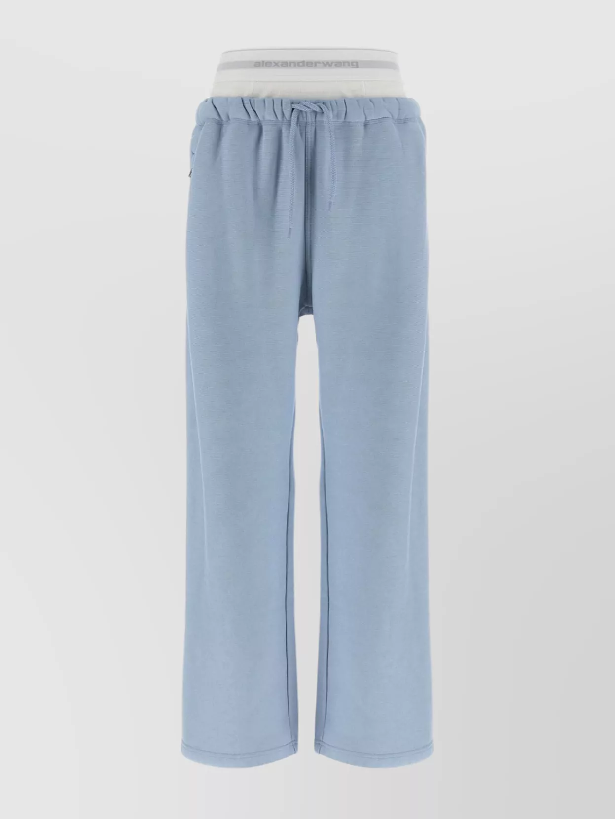Alexander Wang Wide Leg Joggers With Logo Elastic Waistband
