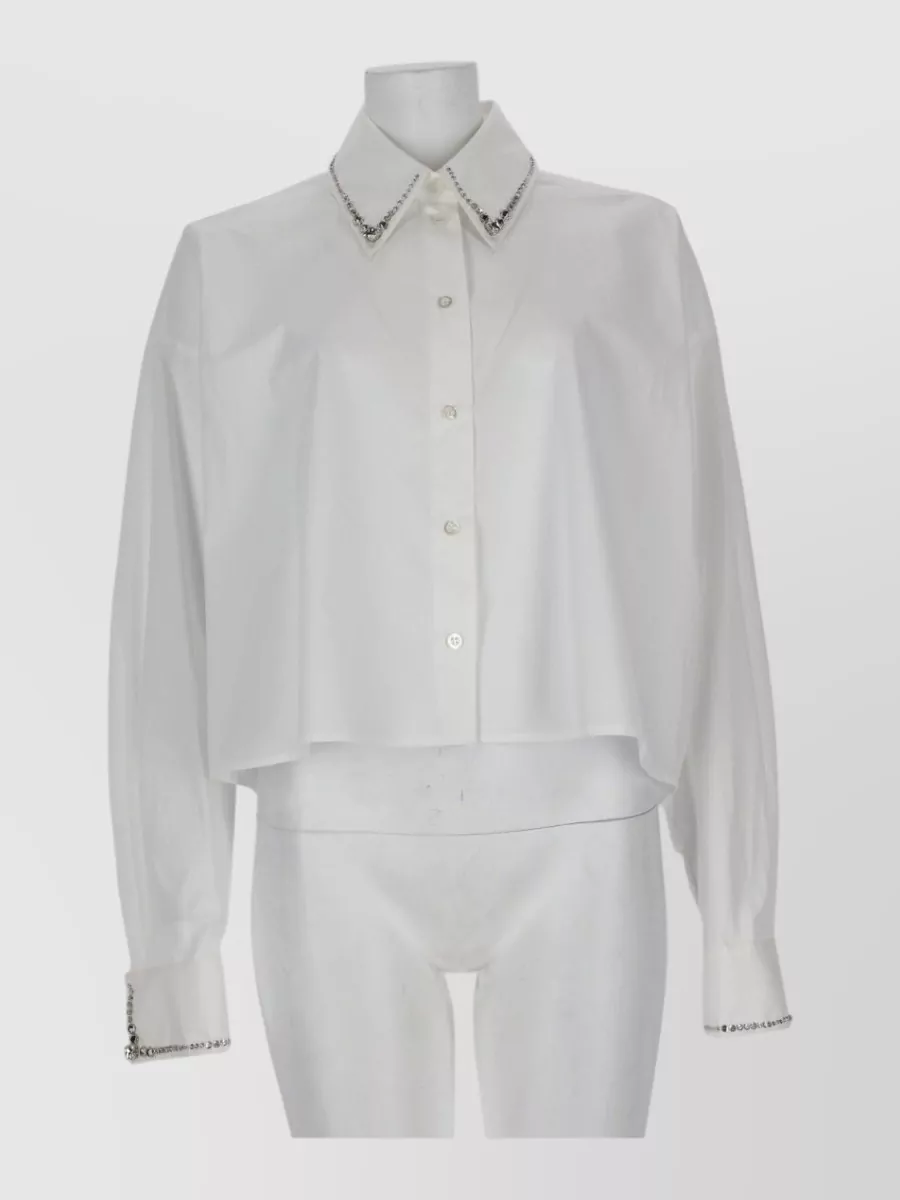 Fabiana Filippi cropped cotton poplin shirt