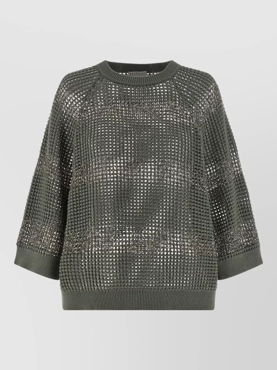Brunello Cucinelli Striped Cotton Jumper