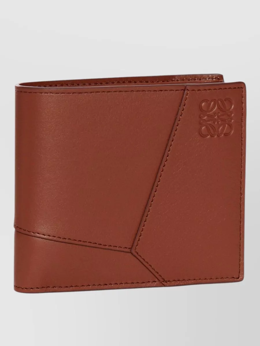 Loewe Puzzle Stitch Detail Bifold Leather Wallet